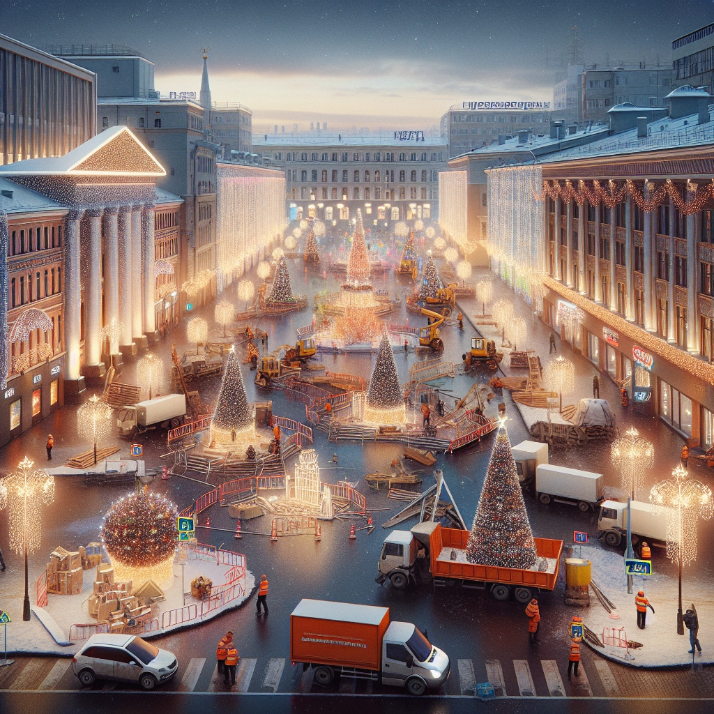 На демонтаж праздничного оформления в Кирове направили 1,5 млн рублей