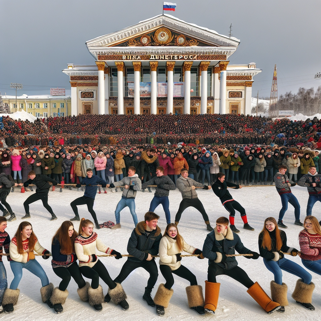 Студенты ВятГУ — победители зимних молодежных игр на Театральной площади